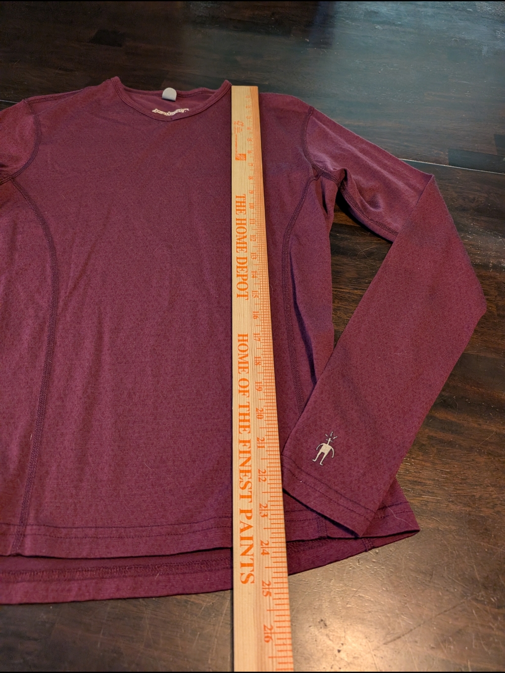 Smartwool Women's Long Sleeve Crew Neck Top - Maroon - Picture 3 of 7